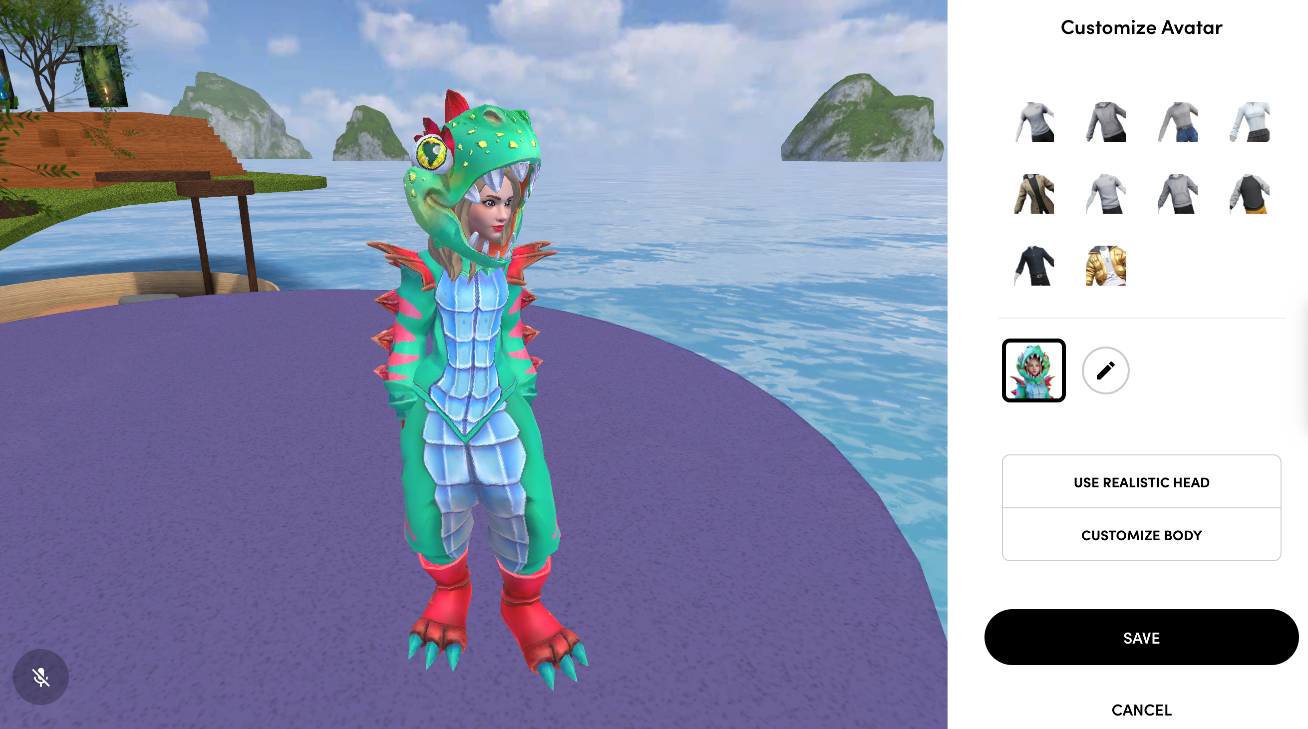 a stylized dinosaur avatar